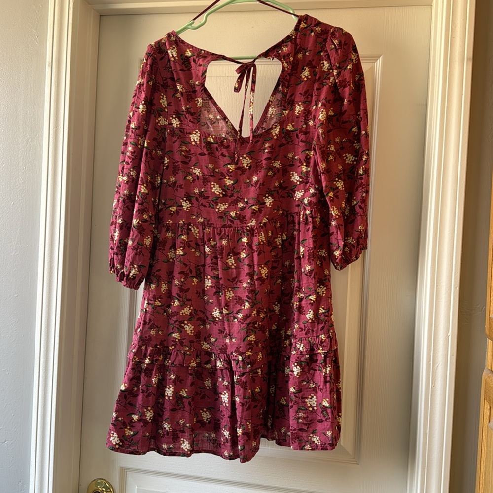 Lush Floral Ruffle Dress - Picture 3 of 5